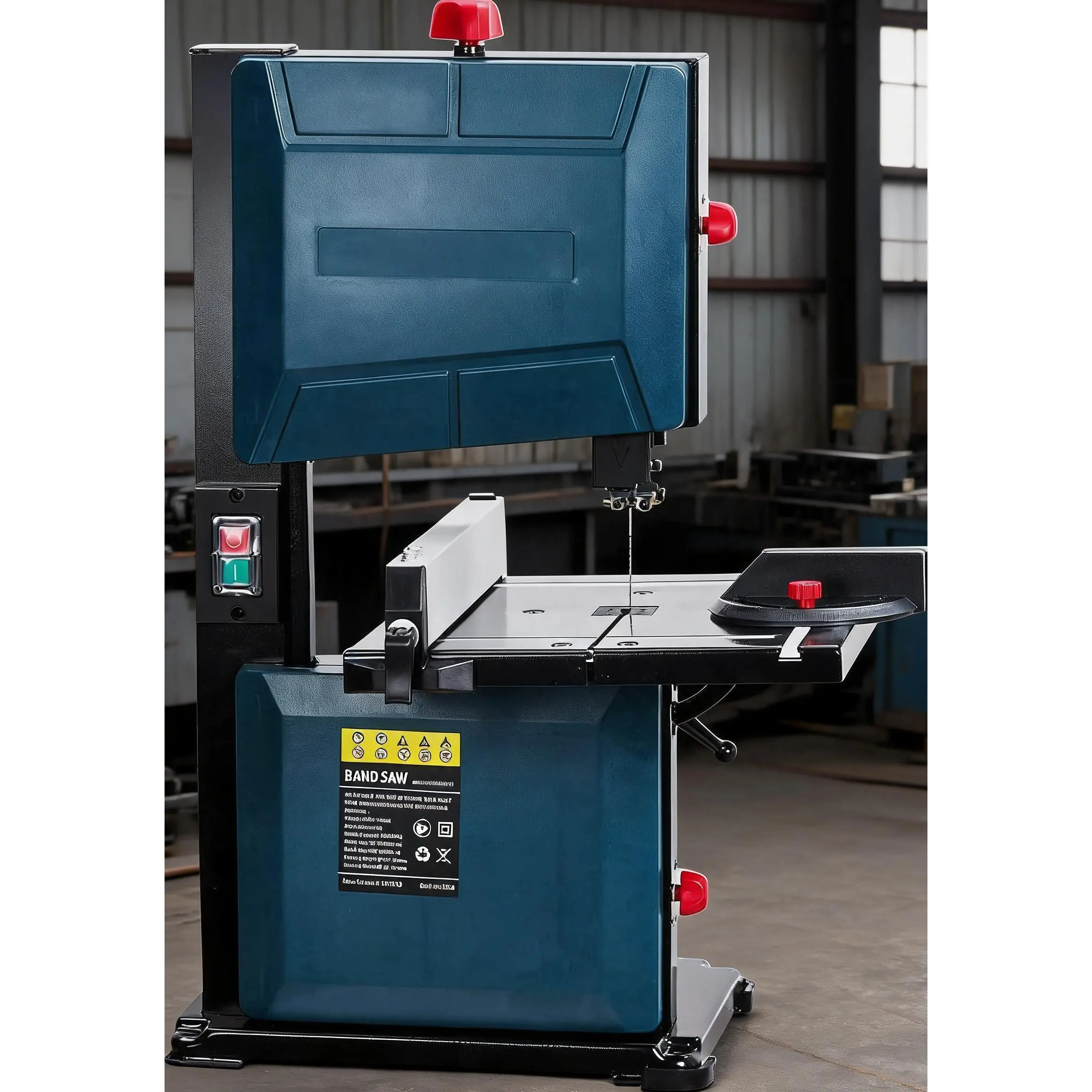 8 Inch Band Saw, 3A & 1800RPM Pure Copper Motor Bandsaw, 0-45 Tilting Range, for Woodworking Aluminum Plastic, Benchtop Band Saw with Fence and Miter Gauge