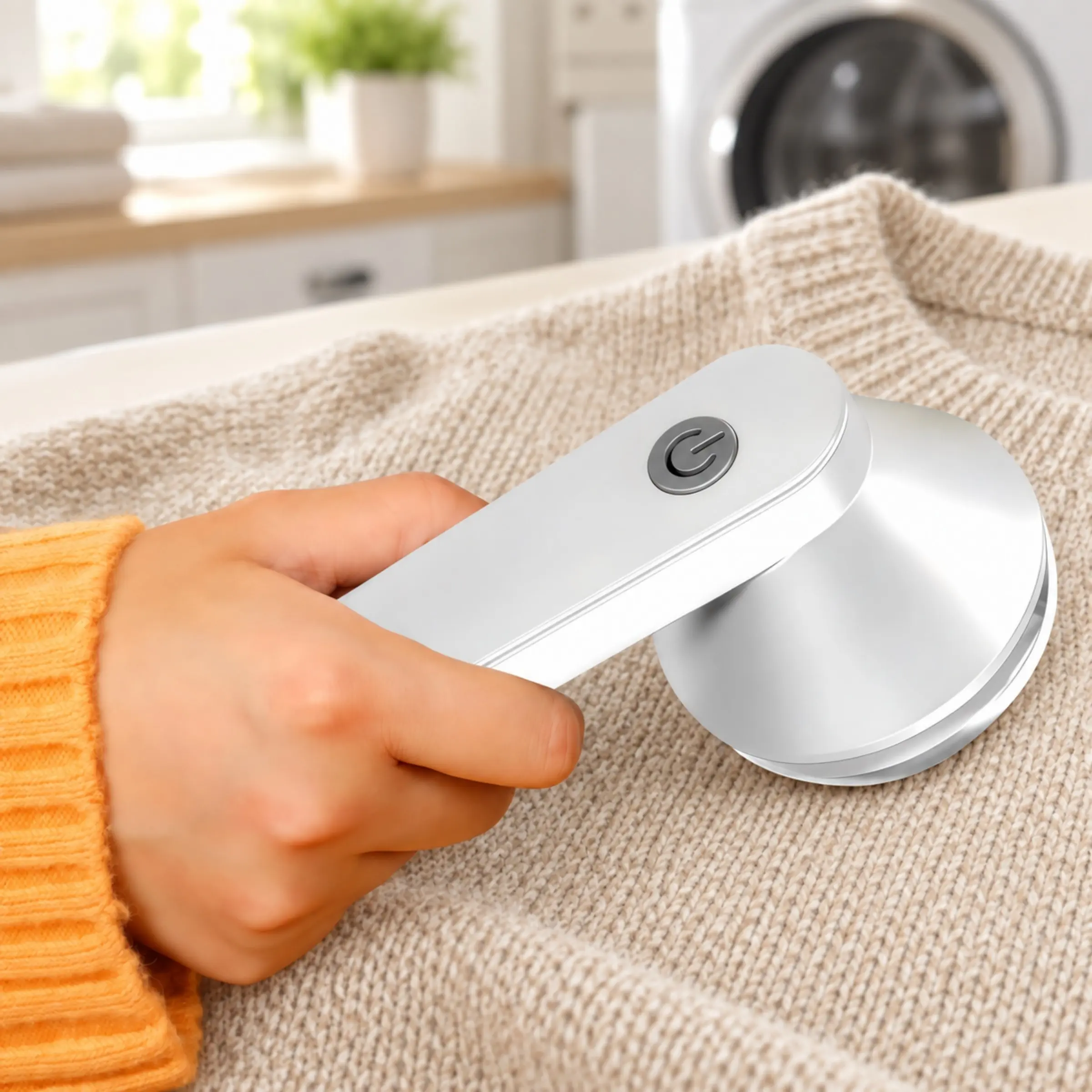 Portable USB Rechargeable Electric Fabric Shaver and Lint Remover with Visible Lint Bin for Sweaters, Clothes, Couch and Blankets Lint Shaver for Clothing