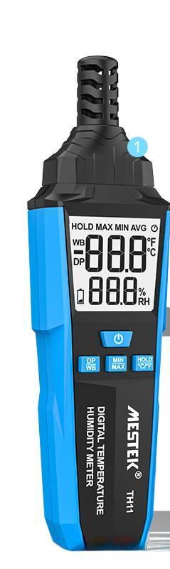 Handheld Digital Thermohygrometer Industrial Grade High-Precision Temperature and Humidity Measuring Instrument Dew Point Thermometer