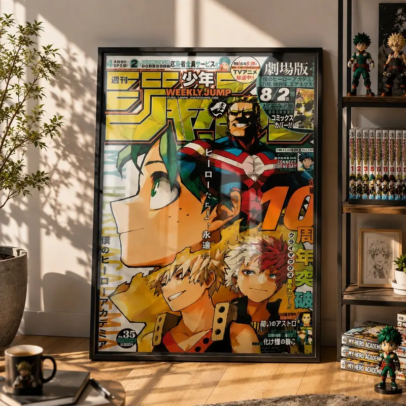 My Hero Academia Deku Poster, Cardstock Matte Anime Shonen Jump Vintage Anime Poster, Anime Poster Wall Art Print, Anime Wall Print, Anime Wall Art, Otaku Room Decor, Manga Lover Gift, Anime Fan Gift, Tribute Anime Artwork