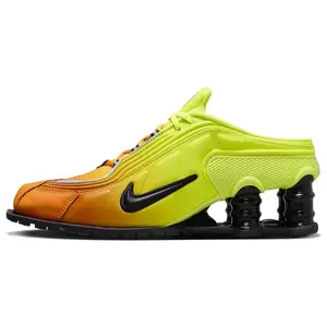 Martine Rose x Nike Shox MR4 Women's Comfortable, Stylish Low-Top Running Shoes in Orange Verifiable, with credentials and supporting global authentication