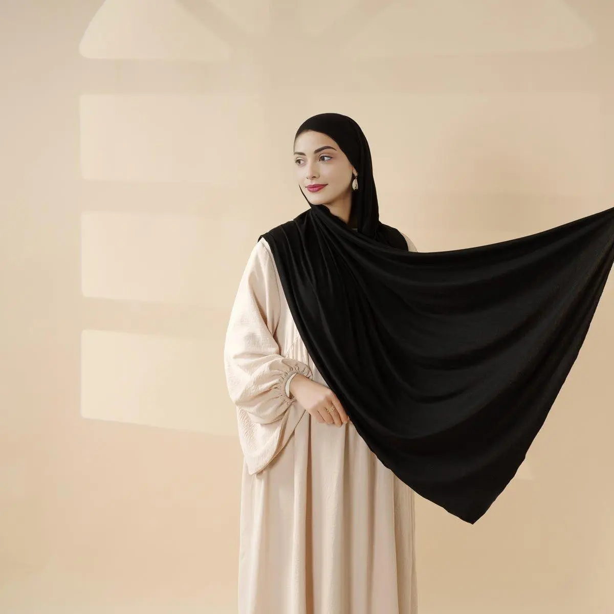 Long Modal Jersey Hijab Soft Stretch Comfortable 8 Colours All Day Wear(MH105)