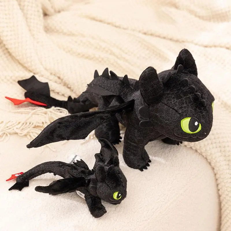 Adorably Toothless Plush Toys Dragon Stuffed Doll How to Train Your Dragon Anime Periphery Keychain Kawaii Xmas Gift for Kids