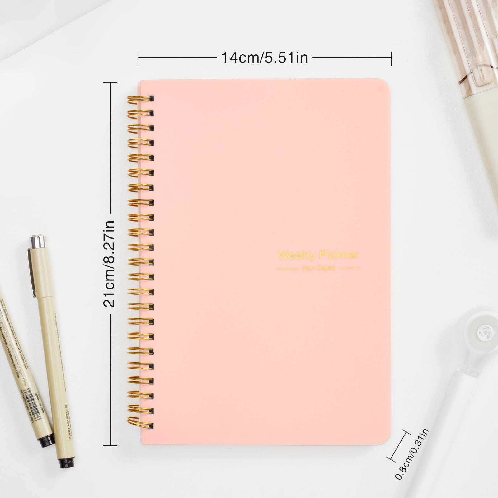 Pink and blue notebook bundle set
