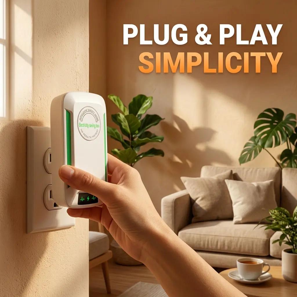 Plug-In Wall Box with US Plug, Wide 90–250V Compatibility for Daily Use