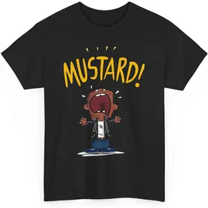 cotton Mustard Kendrick T-Shirt, Cool Funny Meme Hip Hop Music Graphic TeeMen’s Premium Graphic Tee