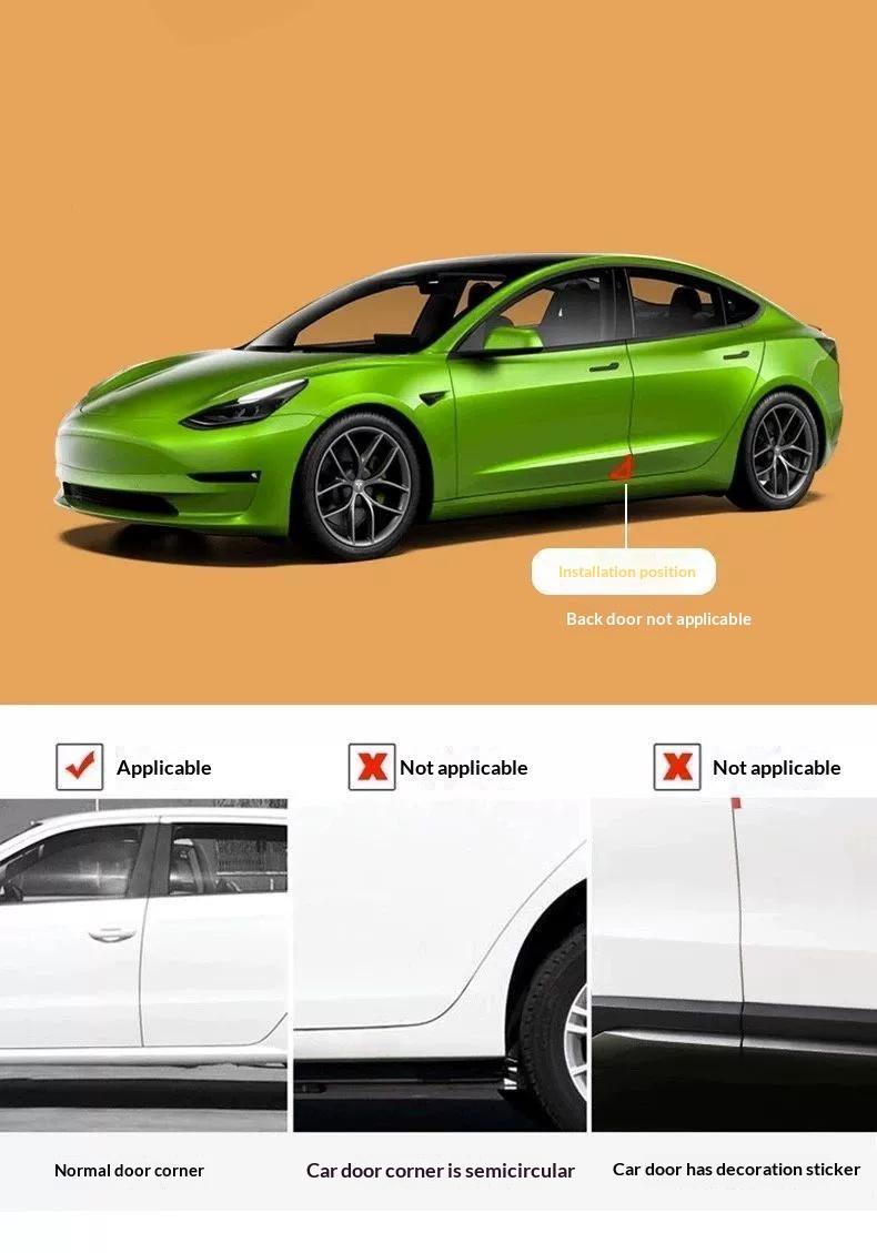 Car door anti-collision corner protector, door edge anti-scratch strip, anti-scratch anti-collision sticker, exterior modification creative corner protector