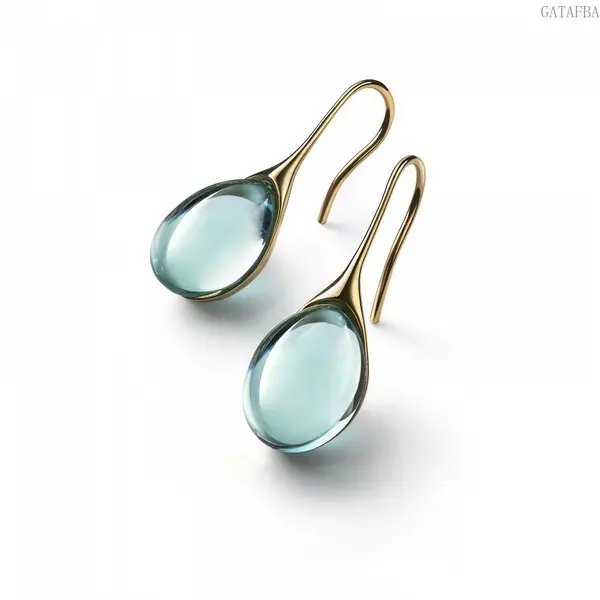 Women's Unisex Alloy Water Drop-Geometric Hook Earrings, Fresh Sweet Minimalist Jewelry for Daily Commute, Party - Sports & Outdoor Outfit Accessory