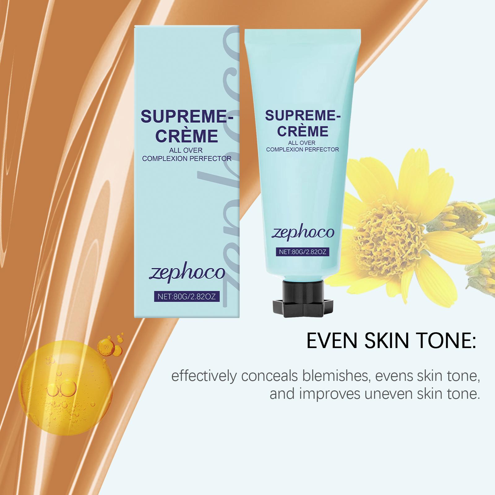 zephoco Concealer Cream Improves Dullness Lightweight Fit Moisturizing Brightening Clear Long-lasting Concealer Cream