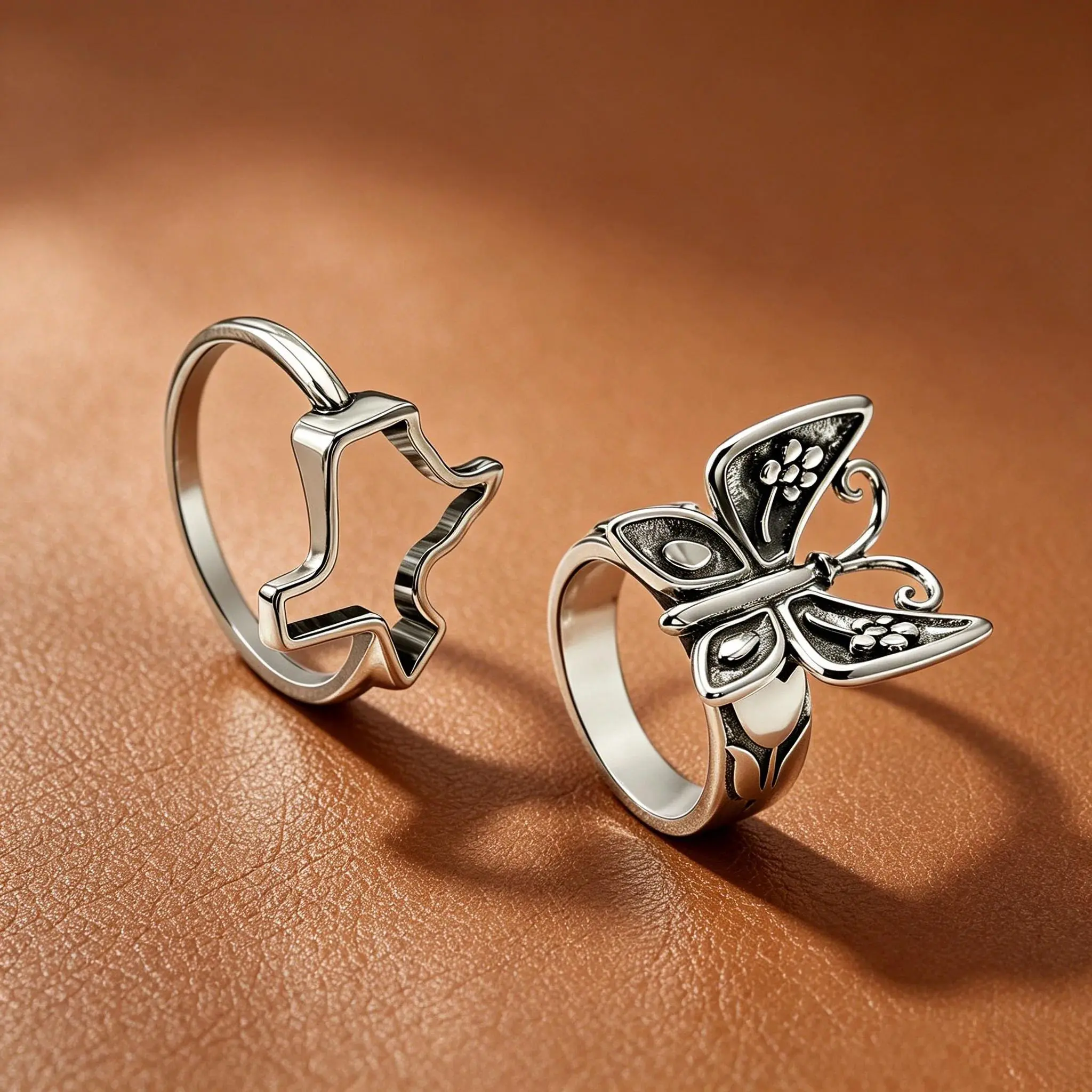 Elegant Mariposa Ring, 1-of-a-Kind Texas Forged Costume Jewelry with Metal Coating, Unisex Valentine's Day Gift, Texas Forged Ring, Expressing Love And Appreciation, One-Of-A-Kind