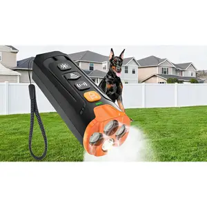 Dog Bark Deterrent Device– Ultrasonic Anti Barking Device for Dogs, 3X Emitters, Rechargeable Trainer for Dogs 6M–8Y, Indoor/Outdoor (Black)Solo Hot Shop