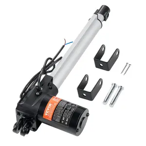 VEVOR Linear Actuator 12V, 10 Inch Heavy Duty 1320lbs/6000N Linear Actuator, 0.19"/s Linear Motion Actuator with Mounting Bracket & IP44 Protection for Electric Door Industrial Machinery Vessels Carg