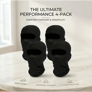 4 Pcs Balaclava Face Ski Mask Full Face Cover Hood Shiesty Masks for Men Women