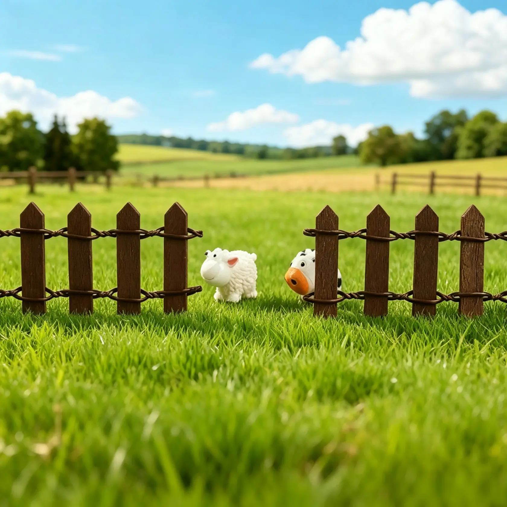 10 Piece Mini Wooden Fence Props for Micro Landscape, DIY Home Decor, Bendable Dollhouse Scene Border, Succulent Moss Arrangement