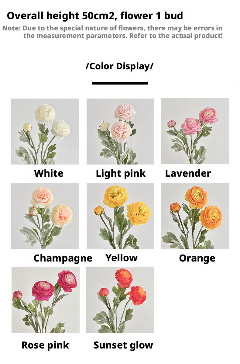 The Molilito Peony Bouquet - 20 Stems (≈60 Heads), 50 cm, Bendable Stems for Wedding & Home Décor Artficial Peonies Faux Flowers