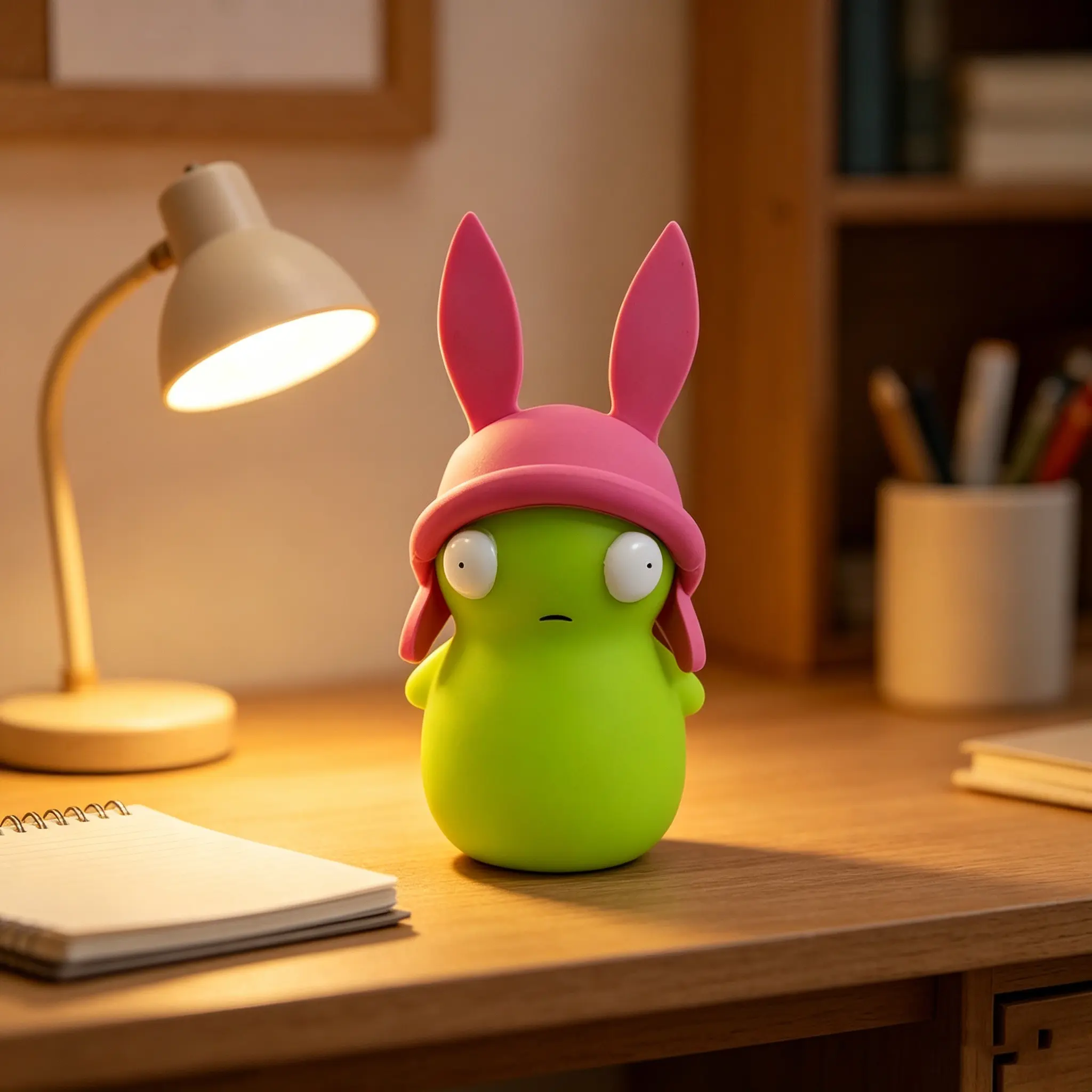 1PC Bob's Burgers Louise Glow-in-the-Dark Cartoon Figurine Collectible Model Ornament