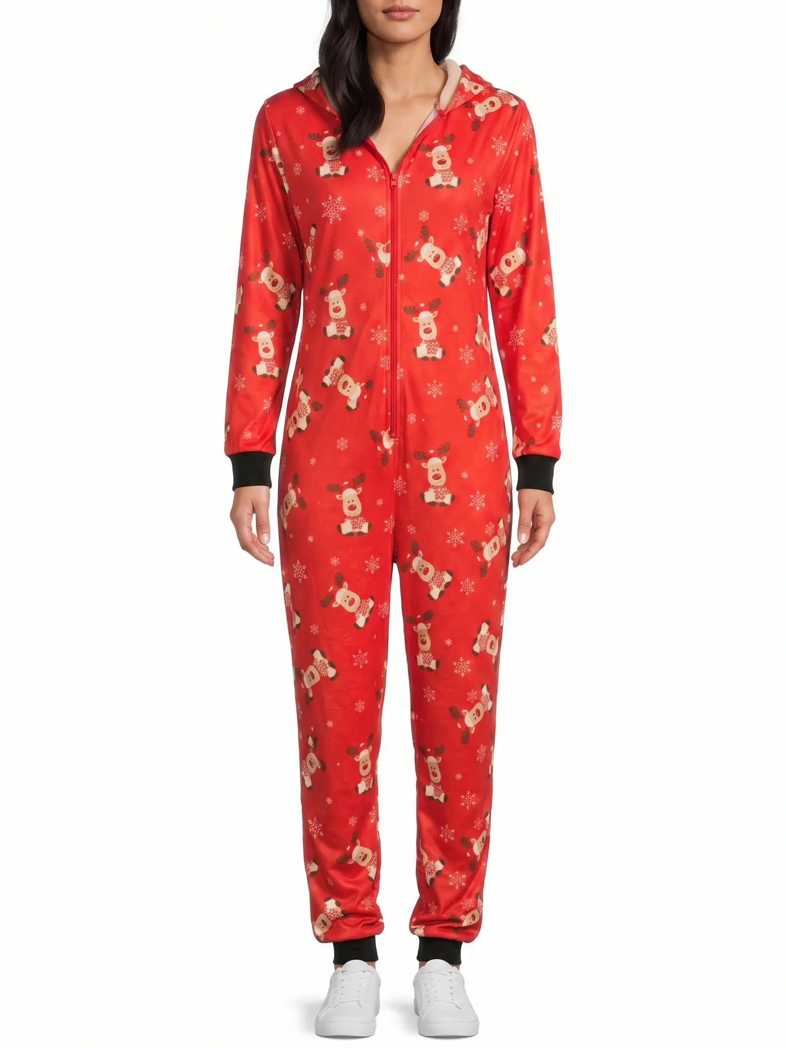 Family Matching Christmas Pajama Set with Classic Prints for Holiday Photos and Christmas Morning