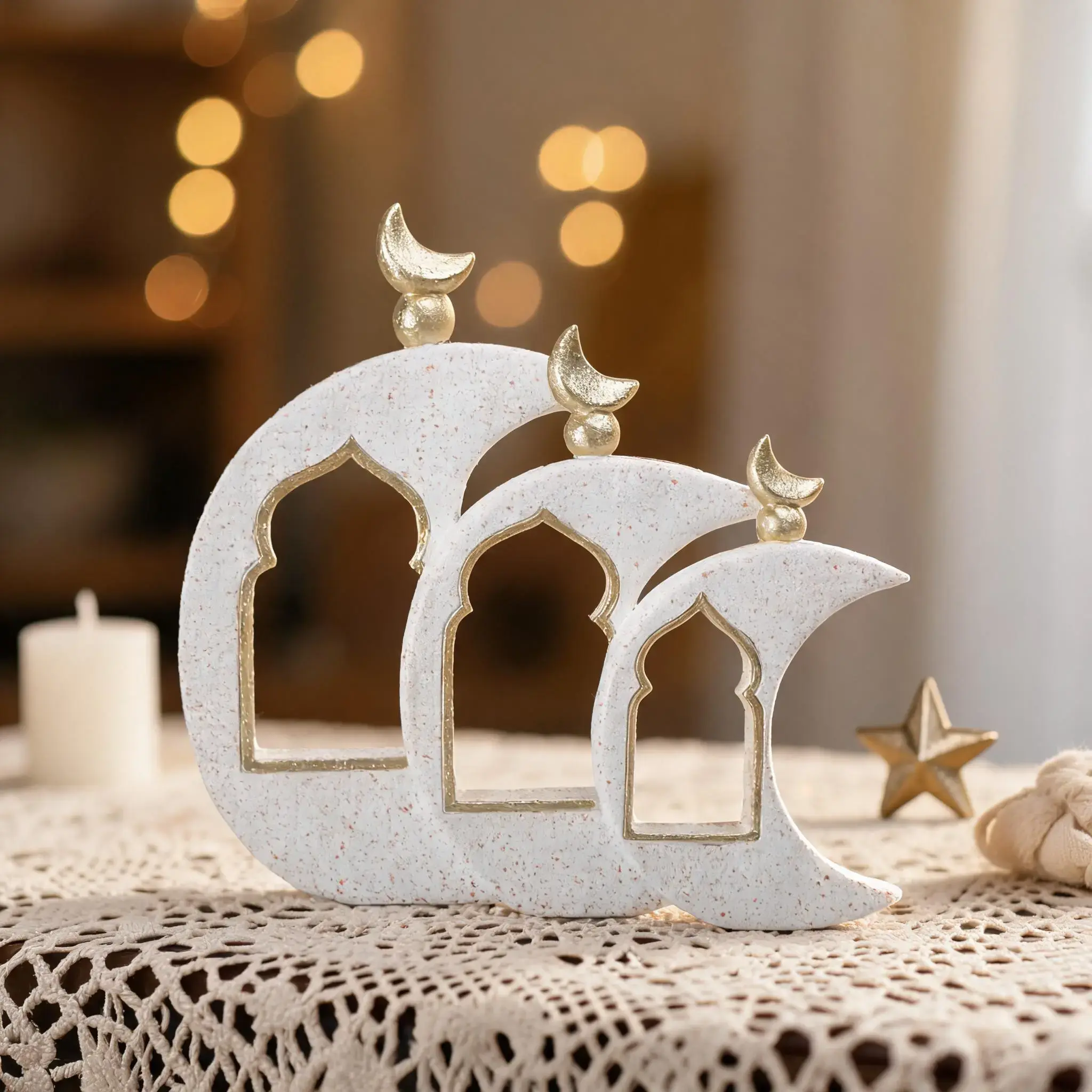Middle Eastern Architecture Muslim Ramadan Decoration, Unique Islamic Home Decor, Perfect Gift for Religious Festivals
