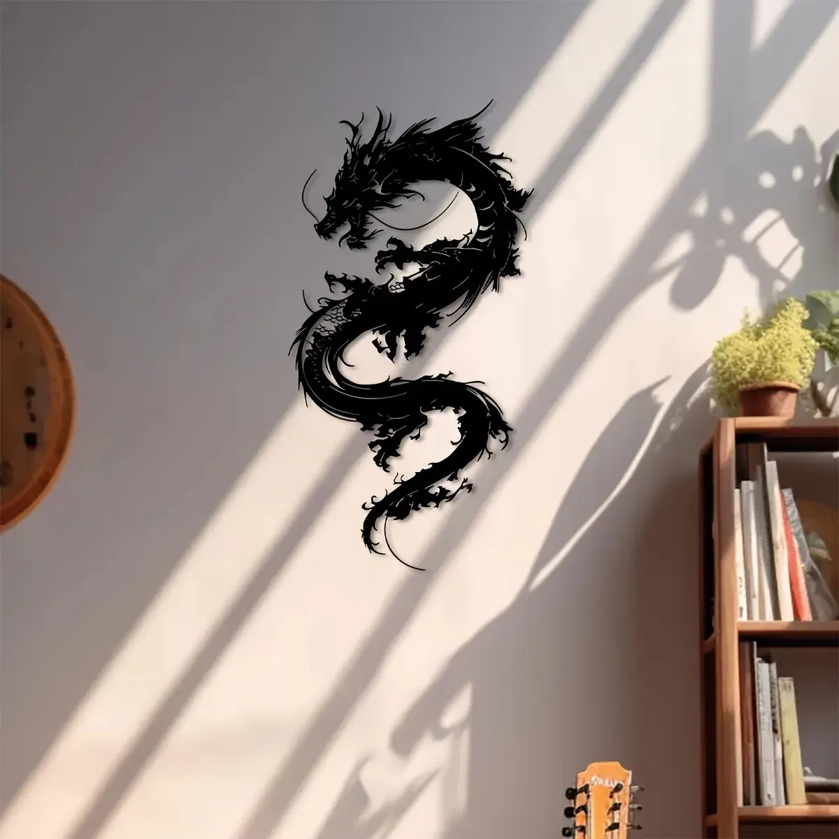 Eastern Dragon Wall Hanging Decoration, 40.01*20.8cm Metal Sculpture, Home Garden Balcony Decor, Aesthetic Wall Decor, Artistic Home Decor, Gift for Weddings, Mother's Day, Easter, Christmas