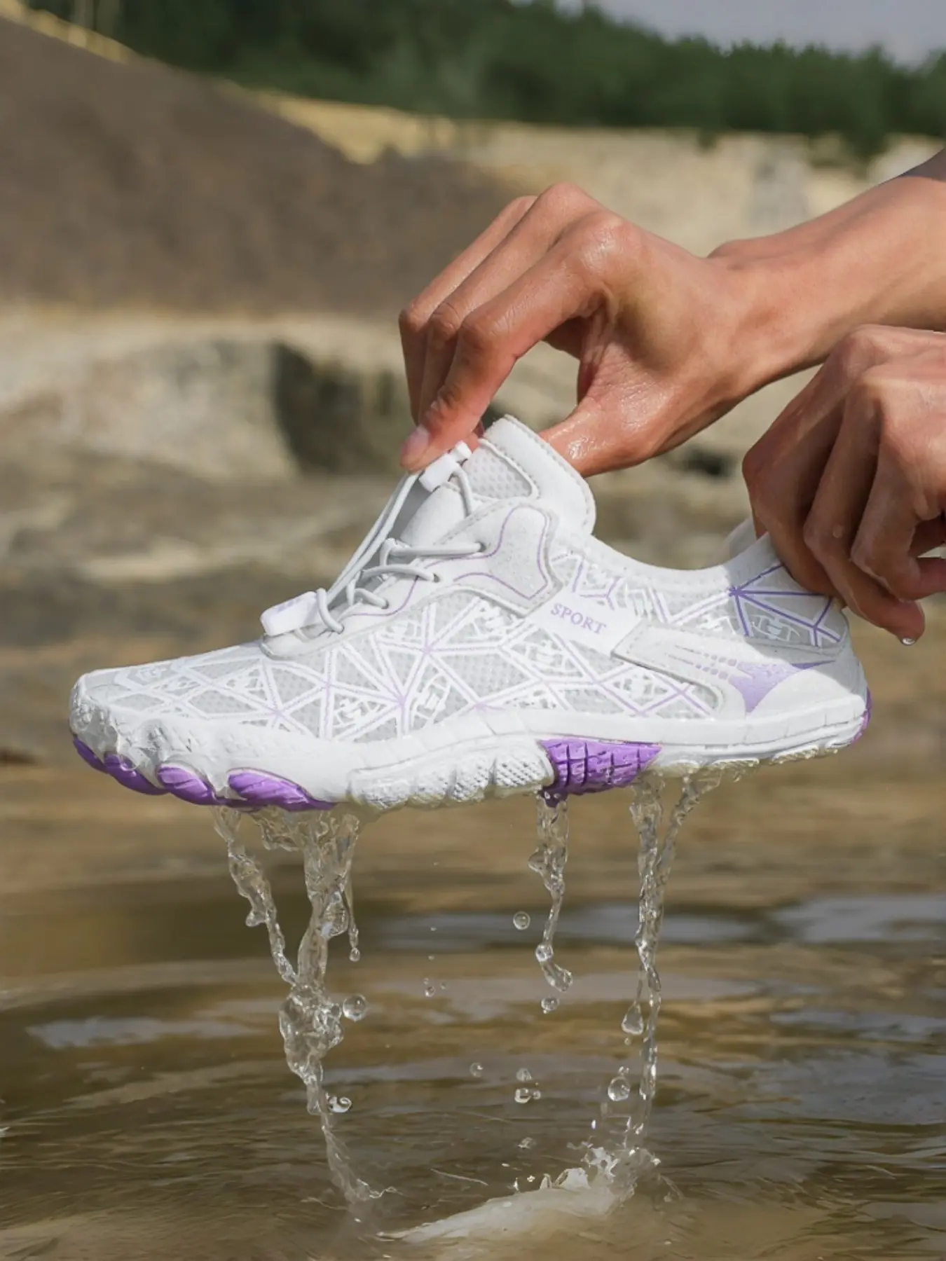 Unisex Quick-Dry Barefoot Water Shoes, Comfortable Walking Shoes for Swimming, Beach, Sports, Boating, Fishing, Diving, Surfing, Sporty Water Shoes