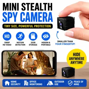 Mini Stealth Spy Camera Hidden in Tiny Portable Container, 32GB Storage, HD 1080P Mini Security Cam with Motion Detection, Portable Hidden Surveillance Recorder for Home, Office & Outdoor Monitoring