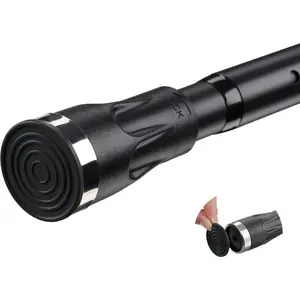 Tension Curtain Rod, 42 to 100 in Adjustable Heavy Duty Black-For Bathroom, Closet, Windows
