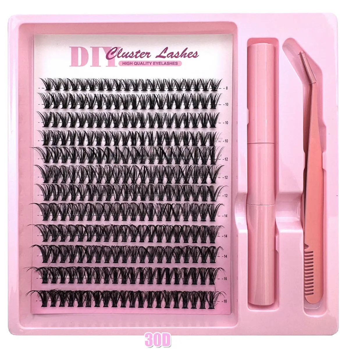 Adhesive box eyelash bundle 100D/40D/30D, 8-16mm long eyelash curler, reusable bottom eyelash eyelash bundle, bulk personal eyelash DIY nail, eyelash extension comic, eyelash extension mink strip, eyelash extension