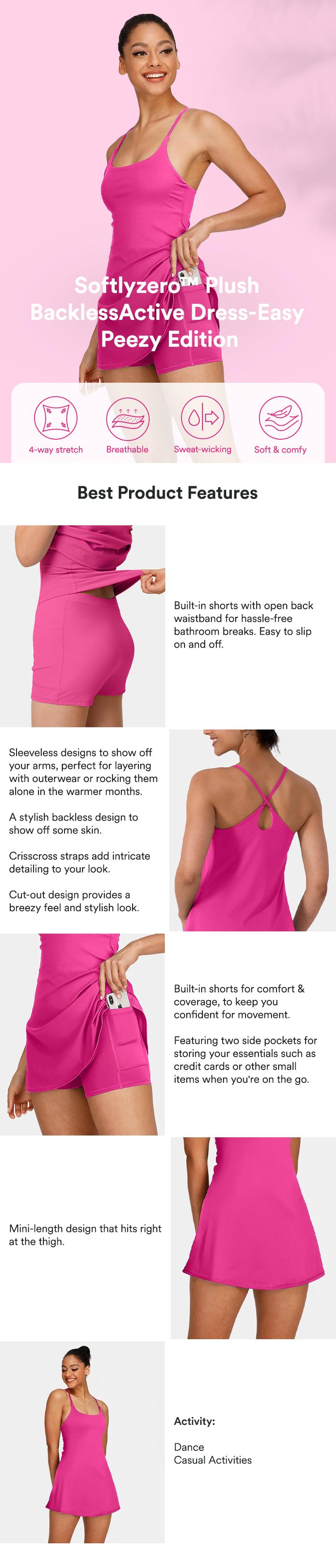 Halara SoftlyZero Plush Backless Active Dress-Easy Peezy Edition#SwimWeek