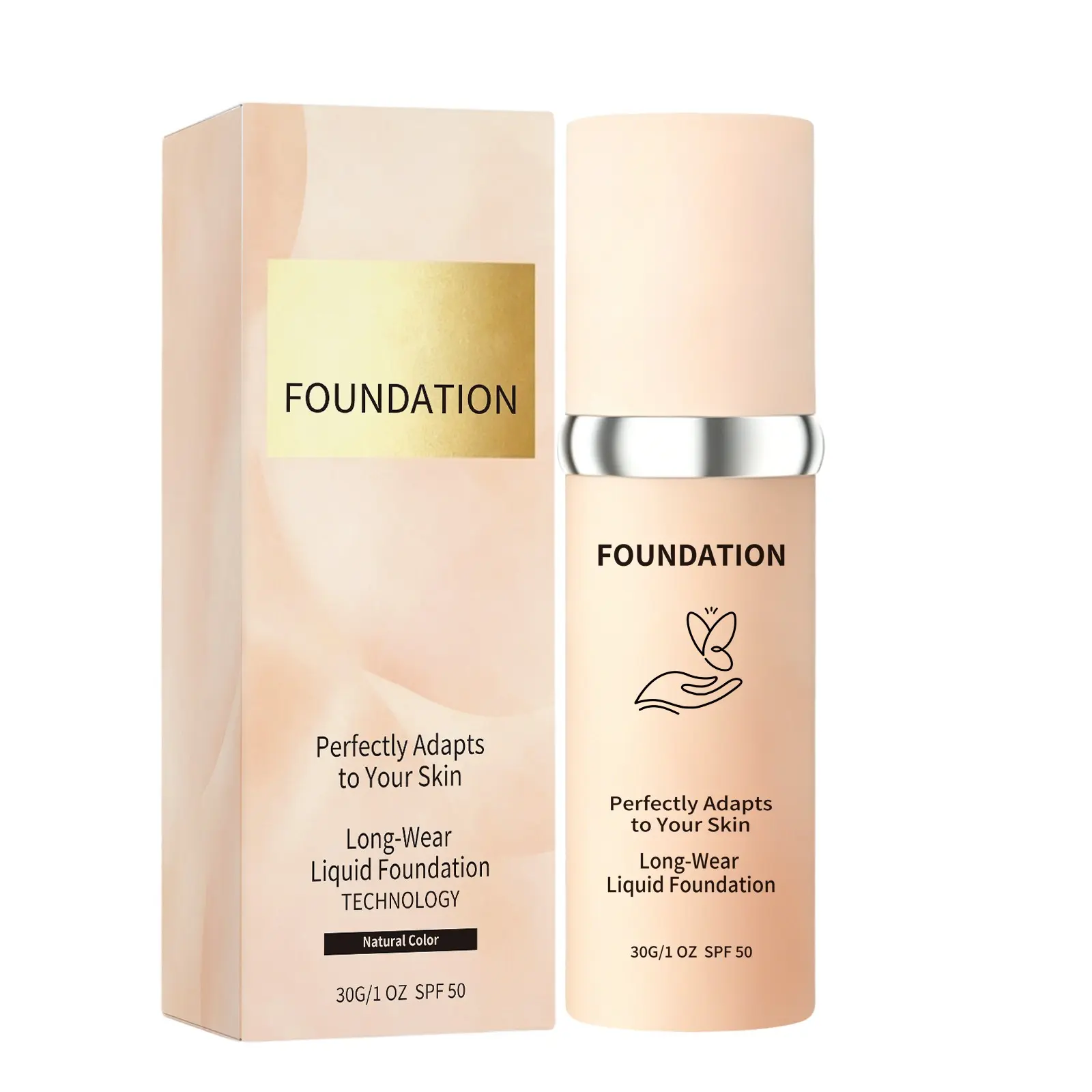 2026 New Color Changing Foundation for Mature Skin, Skin Tone Adapting Liquid Foundation for Women, Self-Adjusting Liquid Makeup Foundation, Buildable Coverage, Natural Dewy Finish, Flawless Skin Finish, Ideal for Daily Makeup Routine, SPF 50, 1 Fl Oz