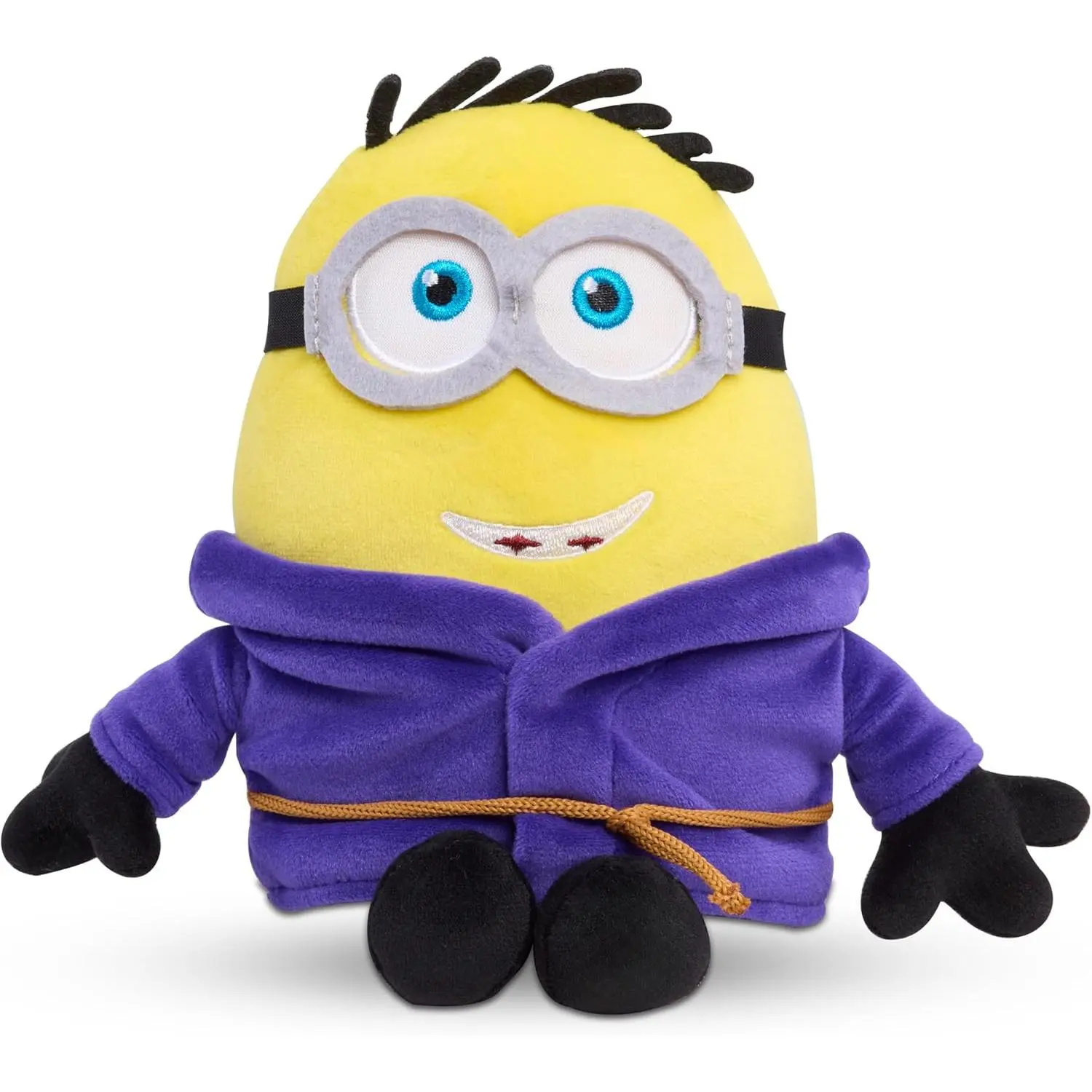Just Play Illumination Ed Goomi Henry Minions & Monsters Plush Toy - 7-in Soft Squishy Stuffed Animal, Bean-Filled Sensory Fidget Toy, Tactile Top-Haired Dorm Cute Collectible, Kids Ages 3+ Birthday/Christmas Gift