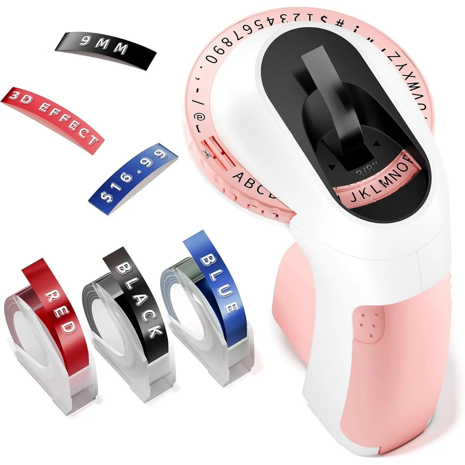 Label Maker Embossing Label Maker for Scrapbook Junk Journal Supplies | Label Maker Machine with Tapes for DIY Crafts,Journal Supplies,Old School Embosser with 3 Rolls  Labeler  Tapes