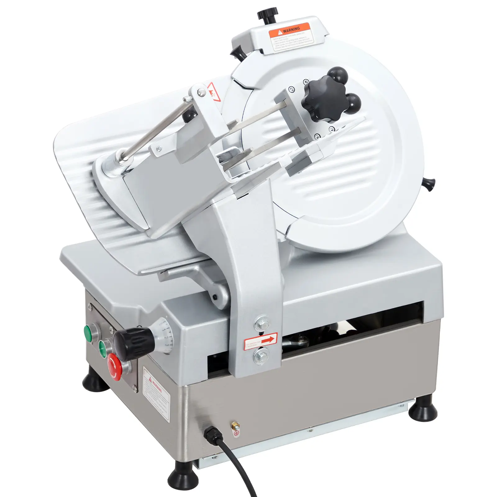 12 Inch Electric Meat Slicer, Dual  Fully Automatic Food Slicer with Stainless Steel Blade, for Home & Commercial Use