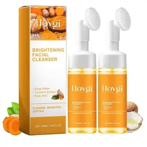 2 Hoygi Turmeric Cleansers Deep cleansing, facial skin, acne scar care, Skin Repair, and moisturizing, Hydrating
