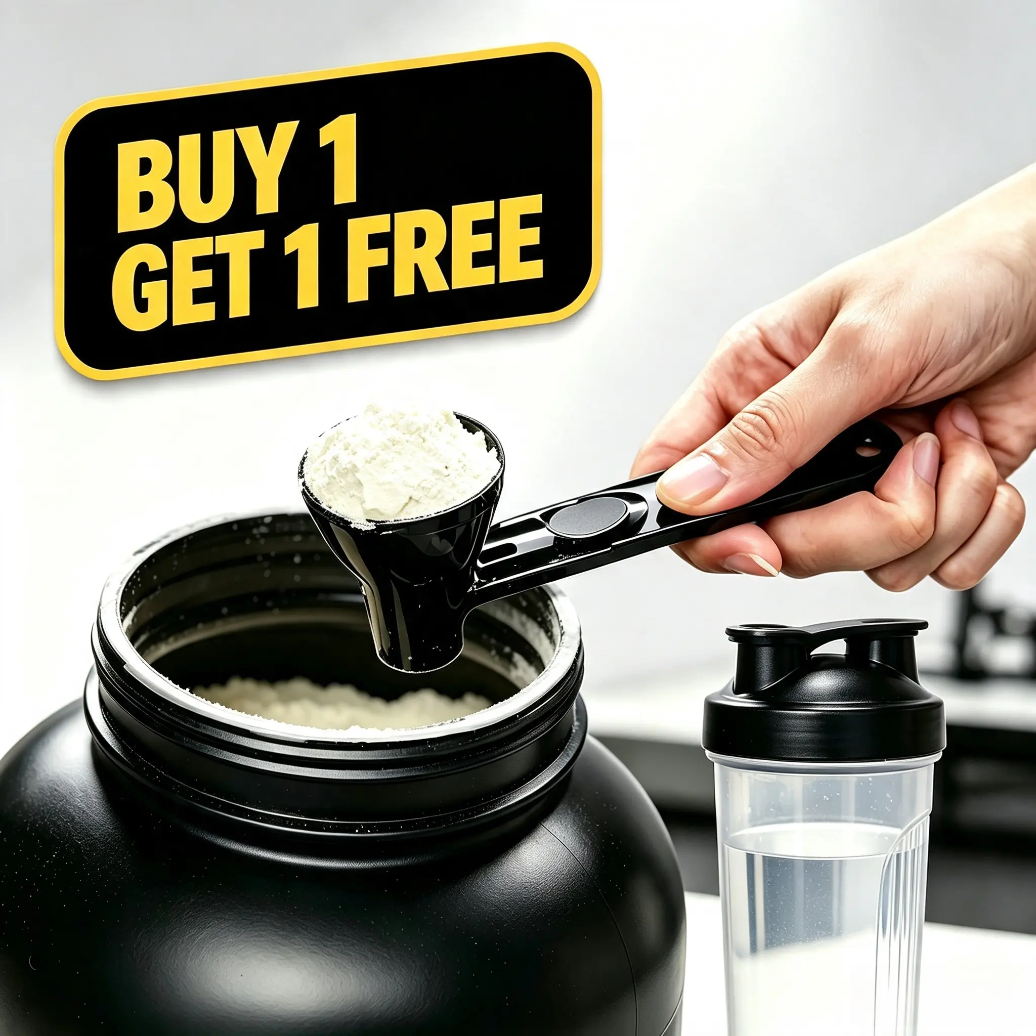 Sliding Funnel Spoon for Protein Powder, Pre-Workout Creatine, Coffee, Smoothies, Chocolate Powder BPA Free Kitchen Utensil for Easy Mixing`