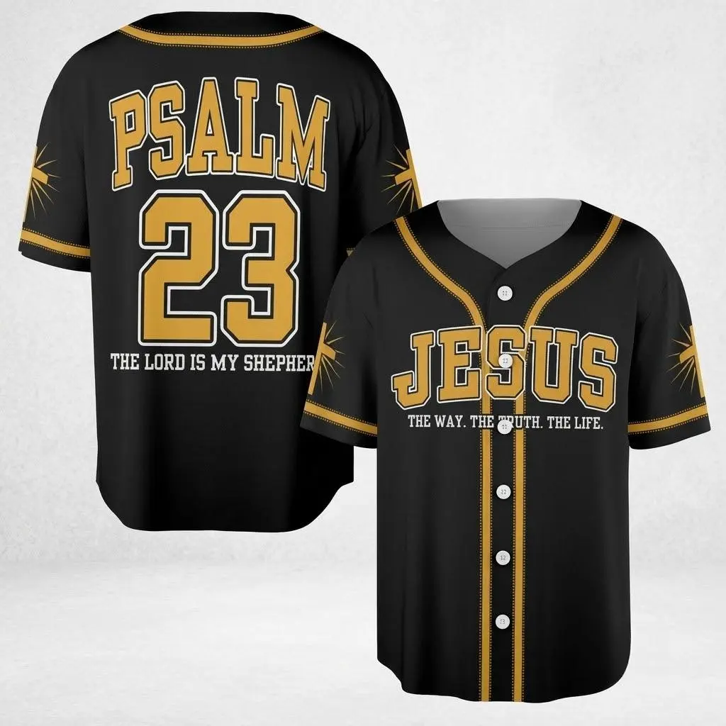Vintage Jesus Faith Baseball Jersey Unisex, The Way The Truth The Life Button Up Shirt, Retro Streetwear Game Day Outfit