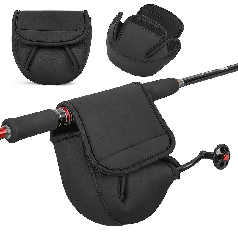 Fishing Reel Covers for Spinning Reels & Baitcasting Reels, Sport Fishing Accessory – Neoprene Protective Case Pouch with Elastic Closure, Shockproof Storage Bag for Surf Casting, Trolling, Saltwater Freshwater Fishing