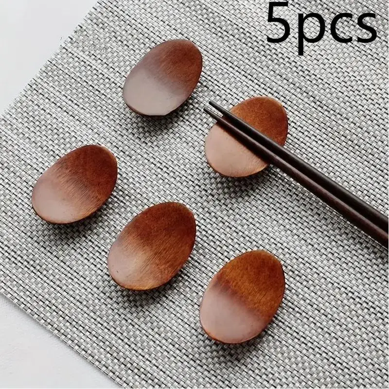 Wooden Chopsticks Holder, 5pcs Creative Chopstick Holder, Retro Chopstick Holder, Tableware & Kitchen Accessories
