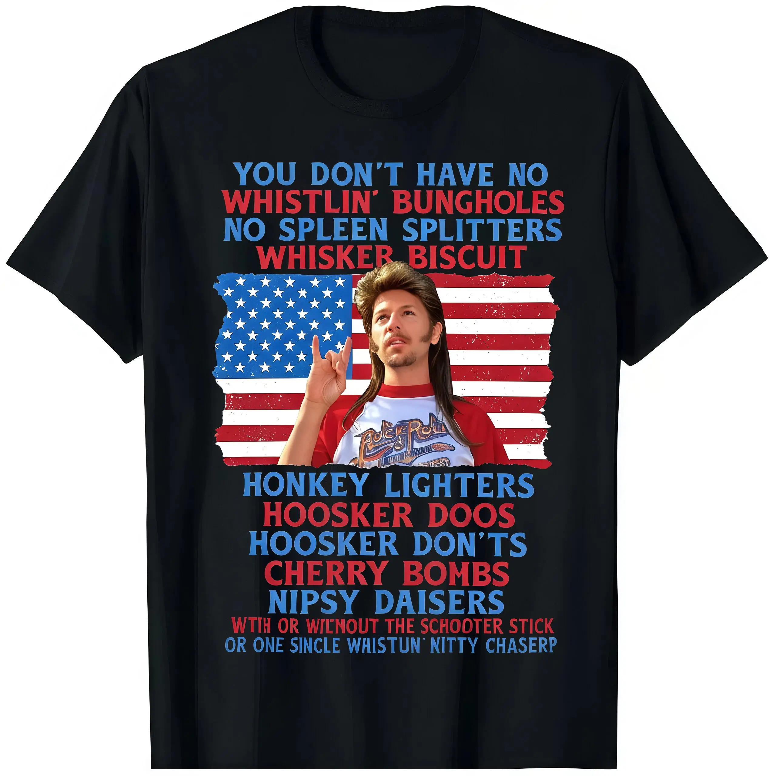Menswear Basics 100% Cotton Short-Sleeve Round-Neck Joe Dirt Graphic T-Shirt - Unisex, Hilarious Classic Quotes, Heavy Comfortable Fabric, Ideal for 4th of July Celebrations & Everyday Casual Fun,Men's,Grunge