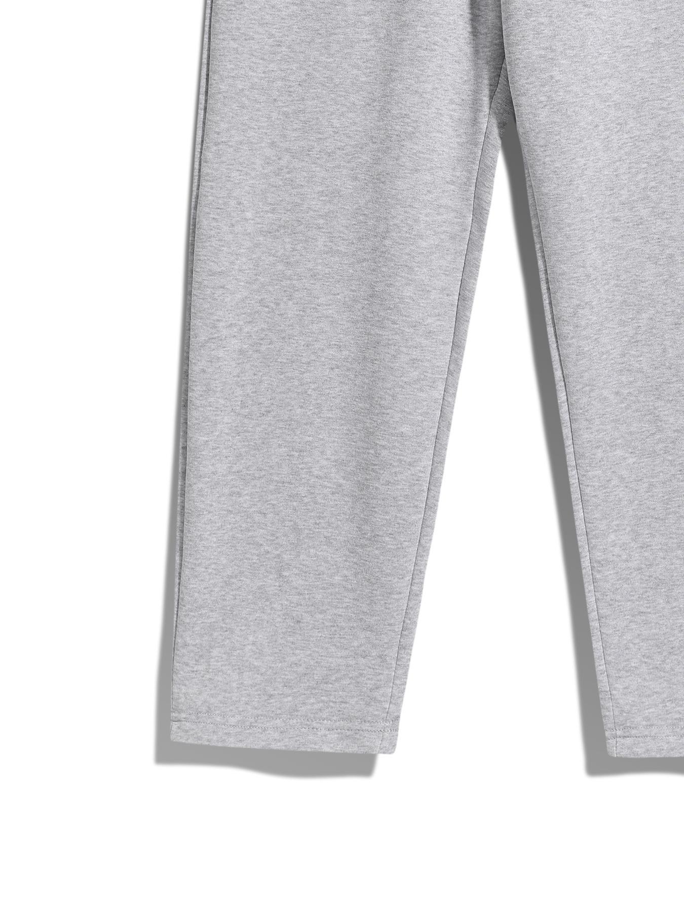 Men's Thermal Lined Pants with Drawstring Waist, Cozy Relaxed Fit Loose Sweatpants Fabric for Fall & Winter, Men's Bottoms, Menswear