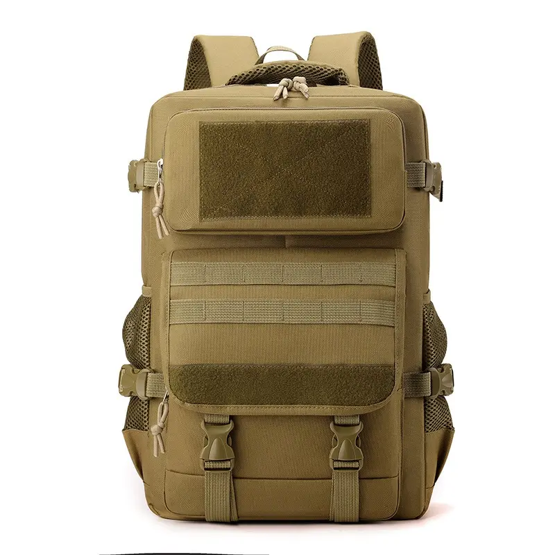 Large Capacity Camouflage Print Tactical Backpack for Hiking - Multi-Pocketed, Wear-Resistant, Adjustable Straps, Zipper Closure Rucksack for Camping & Commute