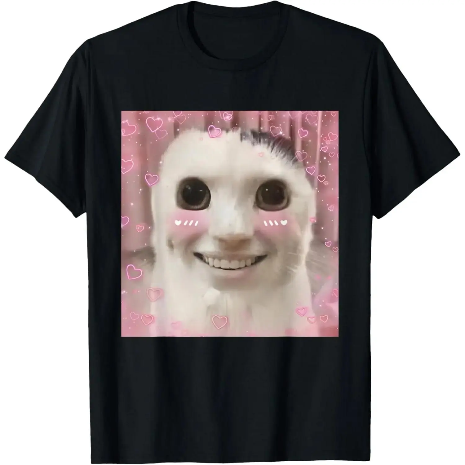 [100%] 100% Goofy Ahh Cat Meme Dank Cursed Weirdcore Cringey Banana Cat T-Shirt Golf Gift T-Shirt For Men And Women