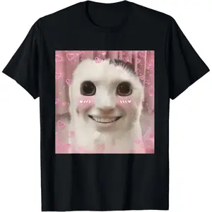 [100%] 100% Goofy Ahh Cat Meme Dank Cursed Weirdcore Cringey Banana Cat T-Shirt Golf Gift T-Shirt For Men And Women