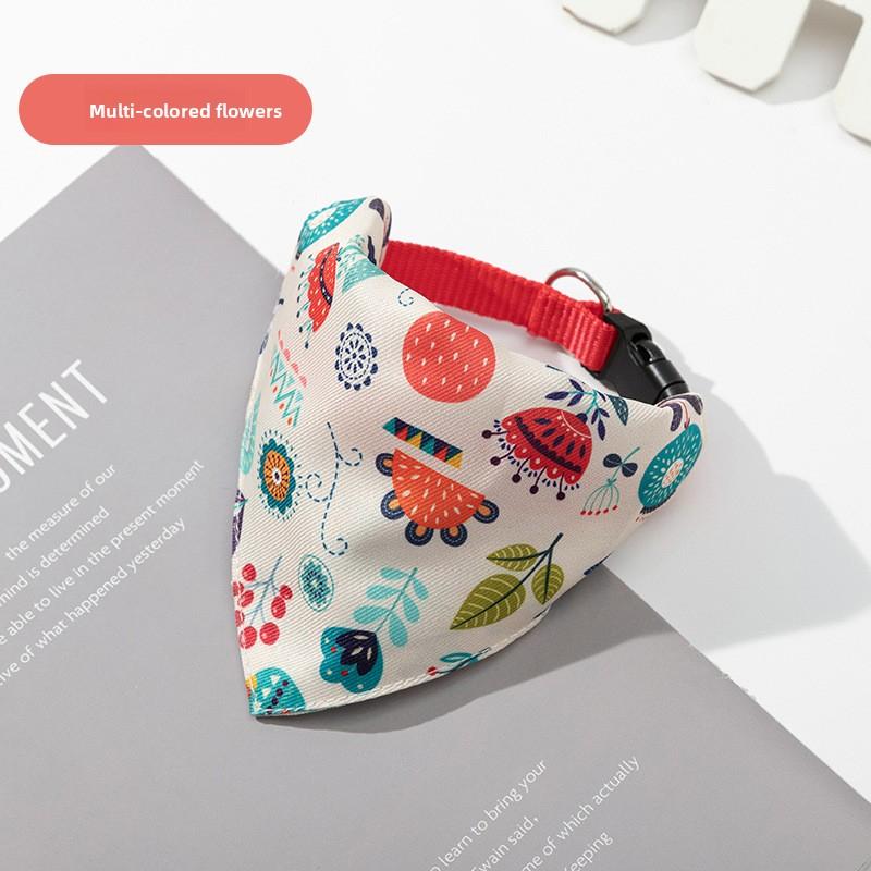 Pet clothing accessories, dog neck scarf, pet triangular bandana, dog accessories clothes Gold Plated Custom Collar shoes