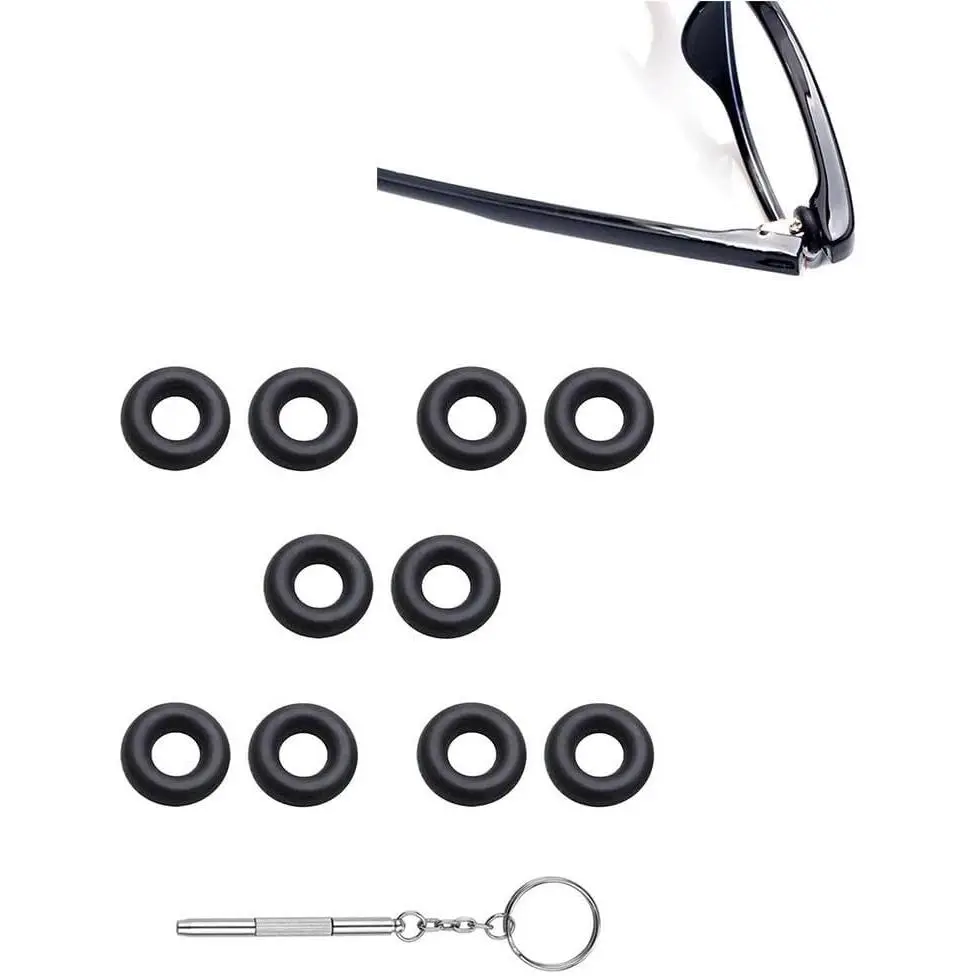 5 Pairs Glasses Grips Hinge Rings Tighteners Repair Kits