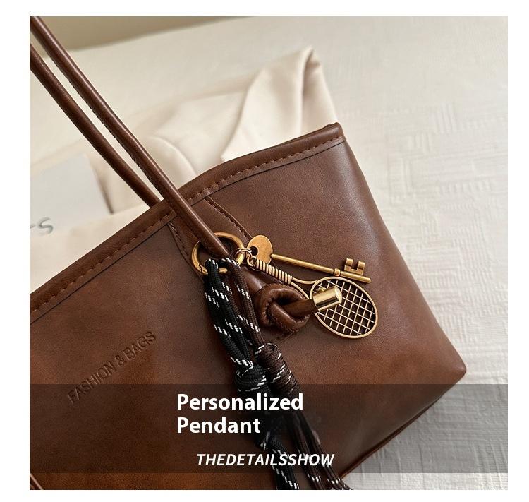 25 fall&winter Women's Elegant Solid Color Shoulder Bag, Fashionable Large Capacity Crossbody Bag for Daily Used, Casual Trendy Versatile High-quality Daily Commuting Bag SpringStatements