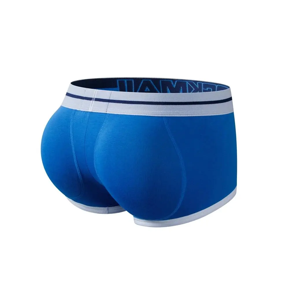 Brand sexy men underwear bulge enhancing men Boxer include Penis pad and hips buttocks double Removable push up cup