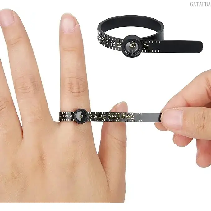 5pc Upgraded Reusable Ring Sizer Measuring Set, Finger Size Gauge Jewelry Measurement Tool, US Ring Sizes 1-17