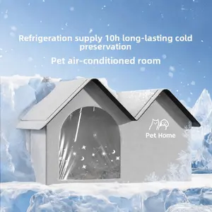 Pet Air Conditioned Room, Summer Pet Cooling House, Dog & Cat Ac Room, Quick Temperature Reduction, Closed Ice Cave, Cool Comfortable Space