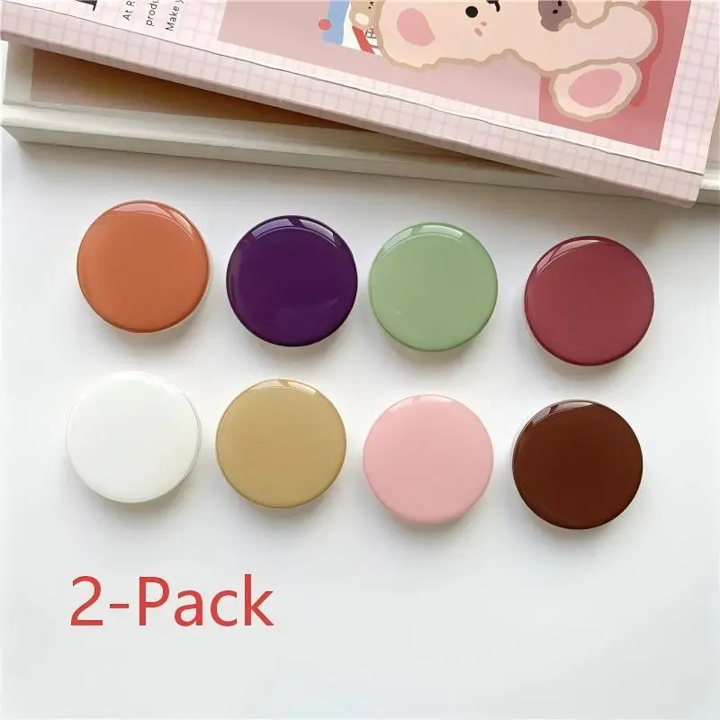 2-Pack Transparent Solid Color Gel Air Cushion Stand, Creative Lazy Desk Tablet Holder, Phone Ring Clip Stand, Desktop Organizer