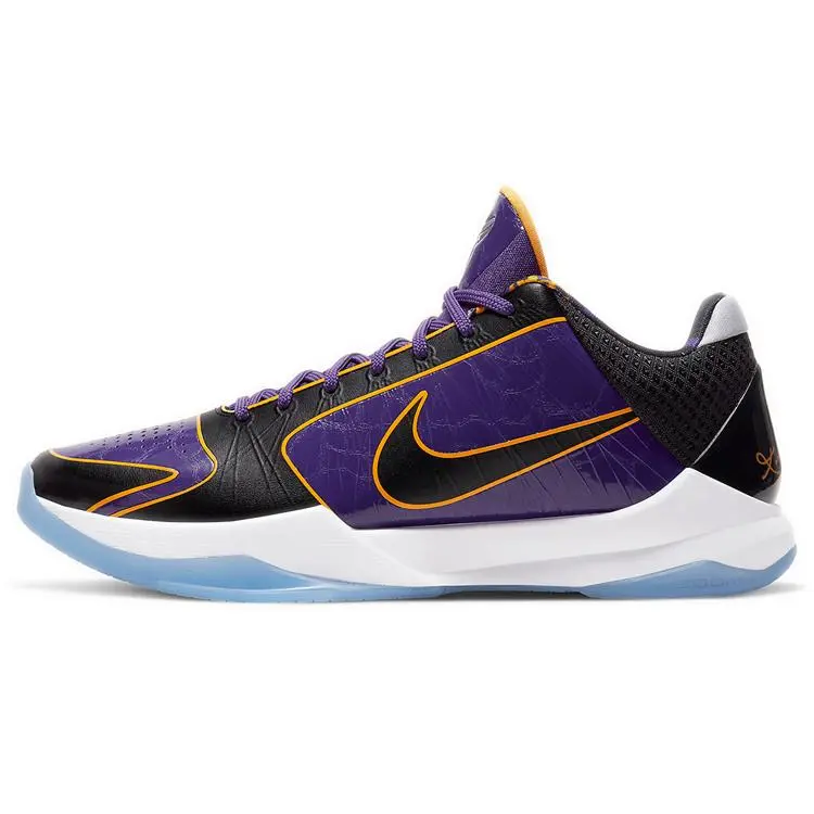 Nike Zoom Kobe 5 Protro Lakers Basketball Shoes for Men and Women – Purple and Black Verifiable, with credentials and supporting global authentication